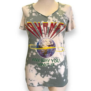 Torrid Plus Size 1 Journey Concert Classic Rock Tie Dye Graphic T Shirt 1X 14/16